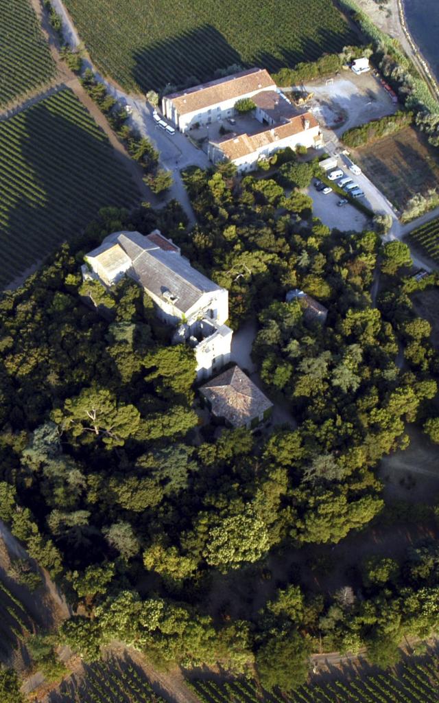 Villeneuve Les Maguelone Cathedrale Vignes Vue Aerienne Metropole