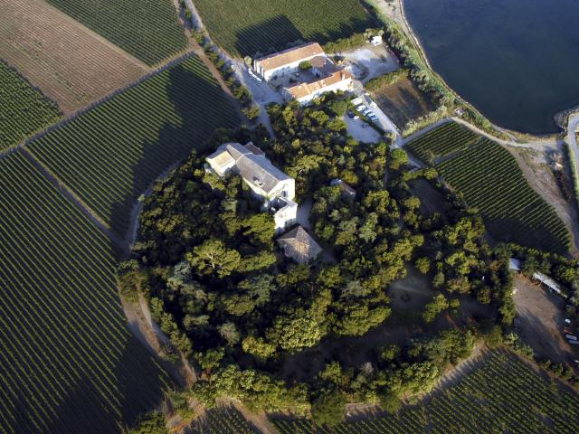 Villeneuve Les Maguelone Cathedrale Vignes Vue Aerienne Metropole